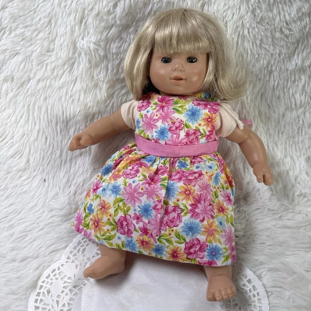 American Girl Bitty Baby Doll Blonde Hair Blue Eyes 2013 Unbranded Outfit